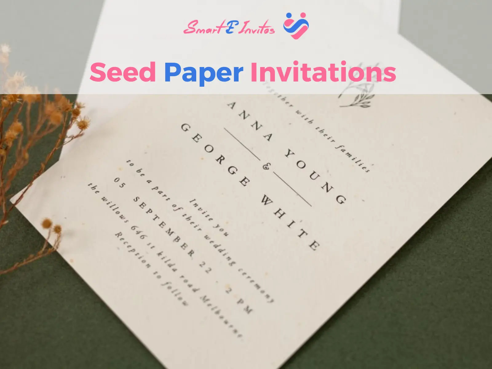 Seed paper invitations