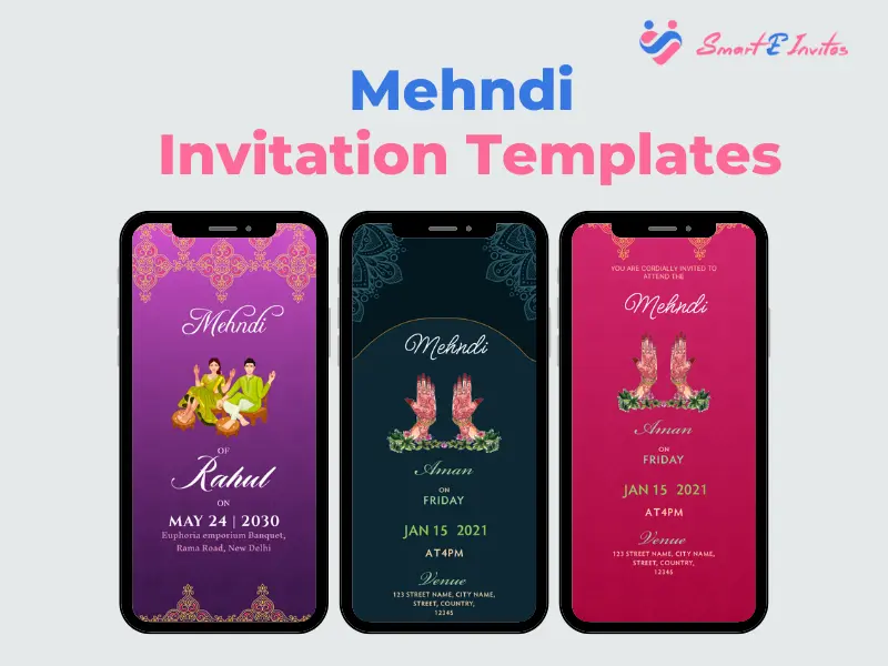 Mehndi Invitation Templates