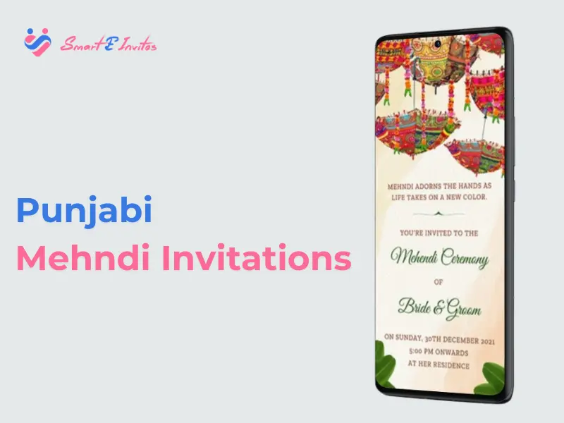 Punjabi Mehndi Invitations