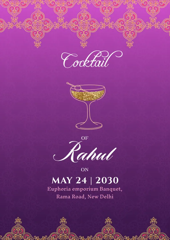 Cocktail deals party invitation